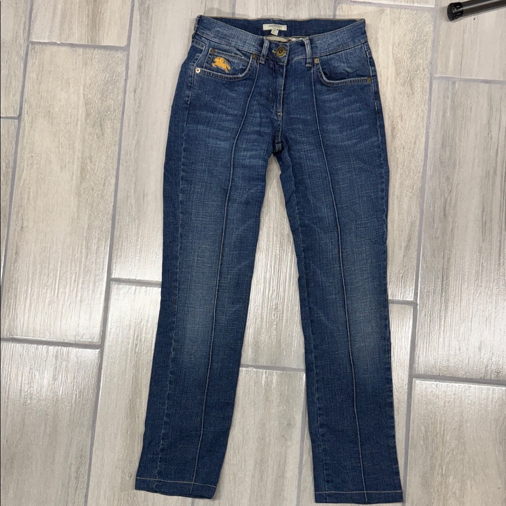 Burberry Dark Blue Straight Leg woman’s jeans